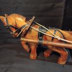 57 cms de long - Trolley (1950) - Hout, koper. -, Antiek en Kunst