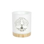 Aroma-oliebrander Wit Uitgesneden Levensboom, Nieuw