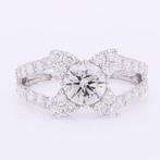 Zonder Minimumprijs - Ring - 14 karaat Witgoud - 2.11ct. tw., Sieraden, Tassen en Uiterlijk, Ringen, Nieuw