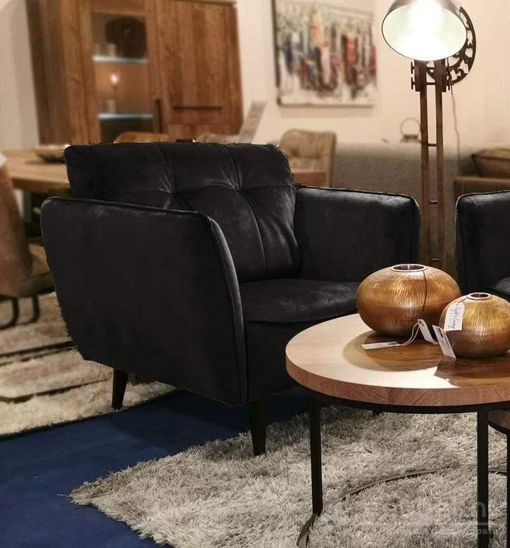 Fauteuil Akker - fauteuils - Zwart, Huis en Inrichting, Stoelen, Zwart, Nieuw, Stof