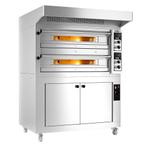 GGM Gastro | Elektrische pizzaoven - 9+9x 33cm - Handmatig -, Witgoed en Apparatuur, Afzuigkappen, Nieuw, 400 tot 600 m³ per uur