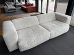 3 zits bank luxe stof rib beige nieuw model super prijs, Ophalen, 250 tot 300 cm, 100 tot 125 cm, Rechte bank
