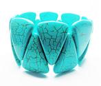 Prachtige blauwe turquoise howliet armband gratis verzending