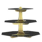 Zwart Gouden Etagere Cupcake, Hobby en Vrije tijd, Verzenden, Nieuw