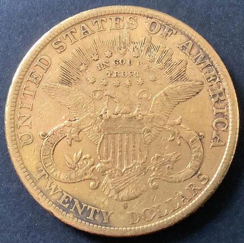 Verenigde Staten. 20 Dollars 1898 S Liberty Head, Postzegels en Munten, Munten | Europa | Niet-Euromunten