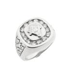 Zilveren heren ring | Vrijmetselaar symbool, Gebruikt, Zilver, Zilver, Verzenden