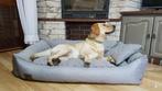Hondenmand grijs met kussen 120x90 cm - wasbaar hondenkussen