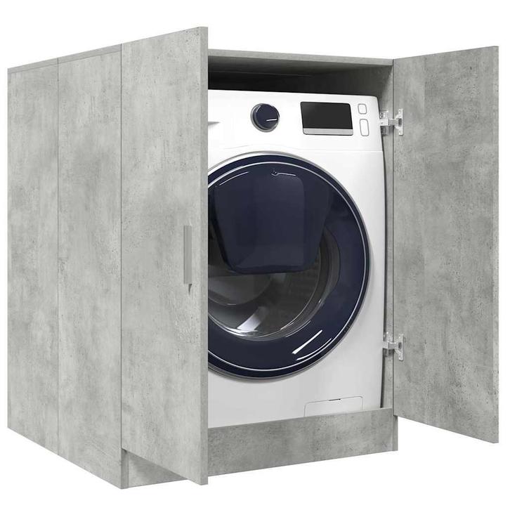 vidaXL Wasmachinekast 70,5x71,5x91,5 cm betongrijs, Witgoed en Apparatuur, Wasmachines, Nieuw, Verzenden