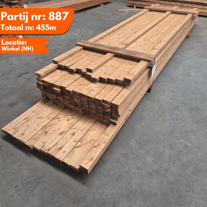 Thermo Vuren Vuren Balken 3600-5100x90x50mm, Doe-het-zelf en Verbouw, Platen en Panelen, Ophalen of Verzenden