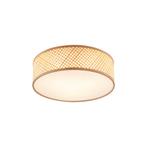 Oosterse plafondlamp bamboe naturel 40cm - Tremmo, Verzenden, Nieuw, Oosters