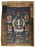 Antiek boeddhistisch thangka Chenrezig Avalokiteshvara. -, Antiek en Kunst
