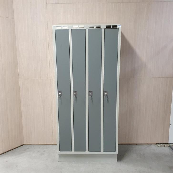 4-deurs Oostwoud ruimte besparende kledinglocker EXTRA SMALL, Huis en Inrichting, Kasten | Lockerkasten, Ophalen of Verzenden