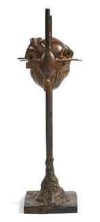 César Baldaccini (1921-1998) - sculptuur, Le Coeur éclaté -, Antiek en Kunst