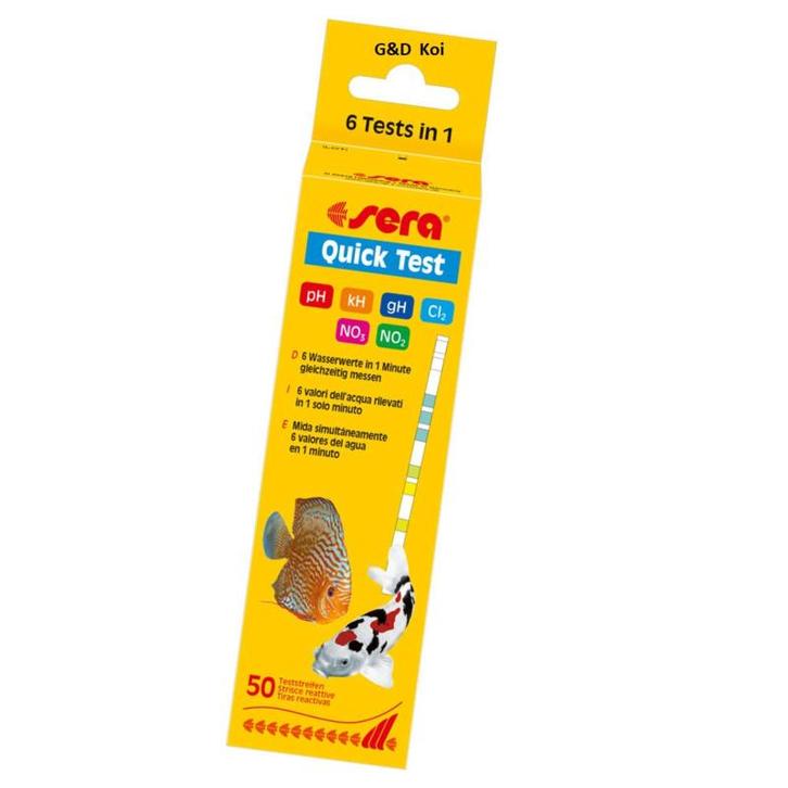 Sera Quicktest, teststrips 50st extra nauwkeurig!, Tuin en Terras, Vijver-toebehoren, Overige typen, Nieuw, Ophalen of Verzenden
