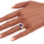 Ring - 18 karaat Geel goud, Witgoud - Diamant - Sapphire,, Sieraden, Tassen en Uiterlijk, Ringen, Nieuw