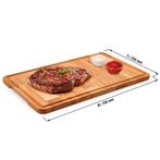 GGM Gastro | (6 stuks) Steak bord - Eikenhout - 350x250mm |, Verzenden