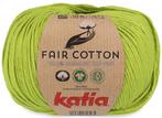 Katia Fair Cotton - 53 grasgroen - Biologisch Katoengaren, Hobby en Vrije tijd, Breien en Haken, Ophalen of Verzenden, Nieuw