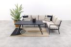 GI Sergio lounge dining set 3-delig - Links - black/Copper, Verzenden, Nieuw, Overige materialen, Loungeset