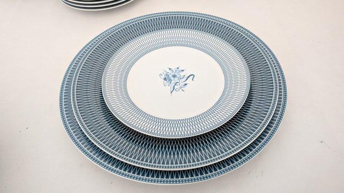 Richard Ginori - Eetservies voor 6 (21) - Porselein - Blauwe, Antiek en Kunst, Antiek | Meubels | Tafels