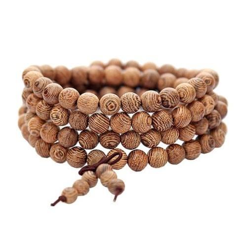 Fako Bijoux® - Buddha Armband - Sandelhout - Natural - 6mm, Sieraden, Tassen en Uiterlijk, Armbanden, Verzenden