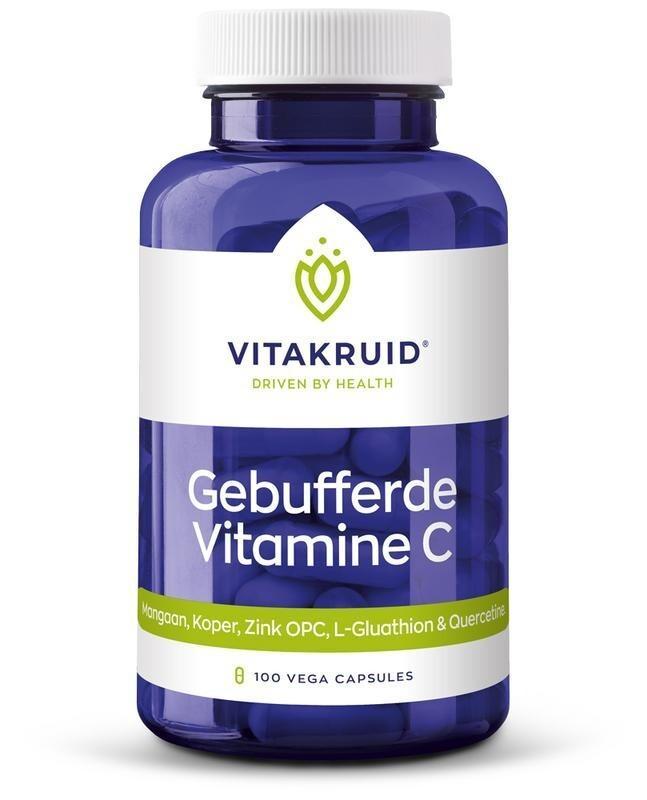 Vitakruid Gebufferde Vitamine C - caps 100 capsules, Diversen, Verpleegmiddelen, Nieuw, Verzenden