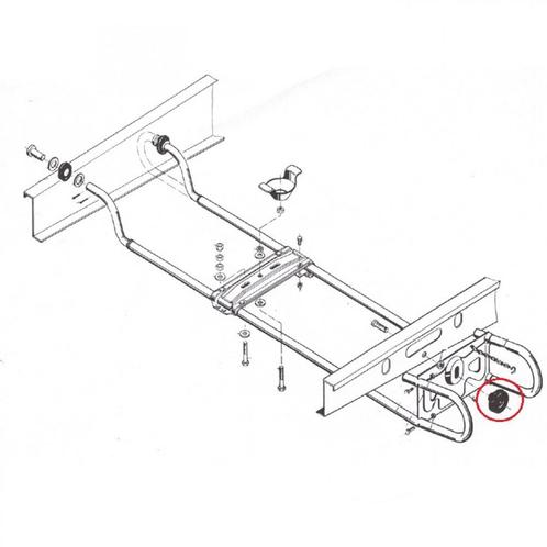 AL-KO Draaiknop M12 EH1 Reservewielhouder, Caravans en Kamperen, Kampeeraccessoires, Nieuw