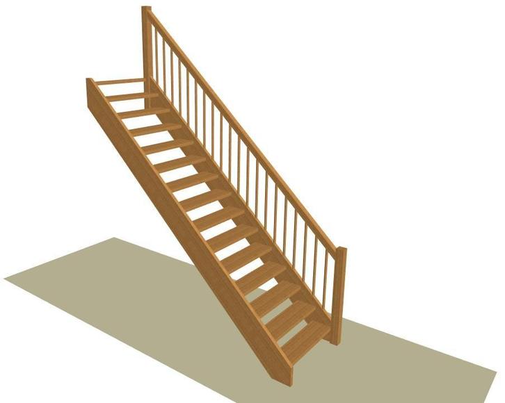 Houten trap op maat gemaakt, Doe-het-zelf en Verbouw, Ladders en Trappen, Trap, Nieuw, Ophalen of Verzenden