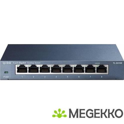 TP-Link 8-Port TL-SG108, Computers en Software, Netwerk switches, Nieuw, Verzenden