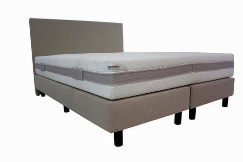 Hotel boxspring creme Micropocket HR55 - 140x200 cm, Huis en Inrichting, Slaapkamer | Boxsprings, Beige, Nieuw, Verzenden