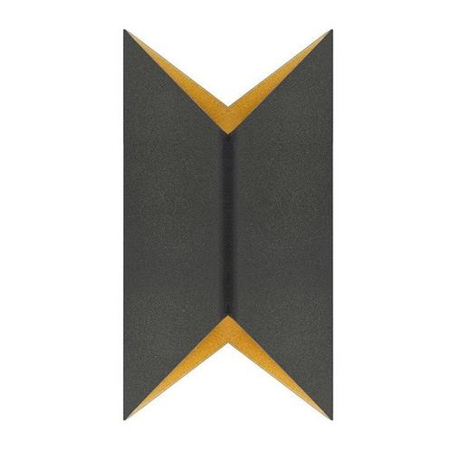 Moderne wandlamp Zwart / Goud Triangle Up en Down light G9, Huis en Inrichting, Lampen | Wandlampen, Metaal, Ophalen of Verzenden