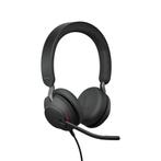 Jabra Evolve2 40 Headset Kantoor/callcenter USB Type-C Zw..., Verzenden, Nieuw