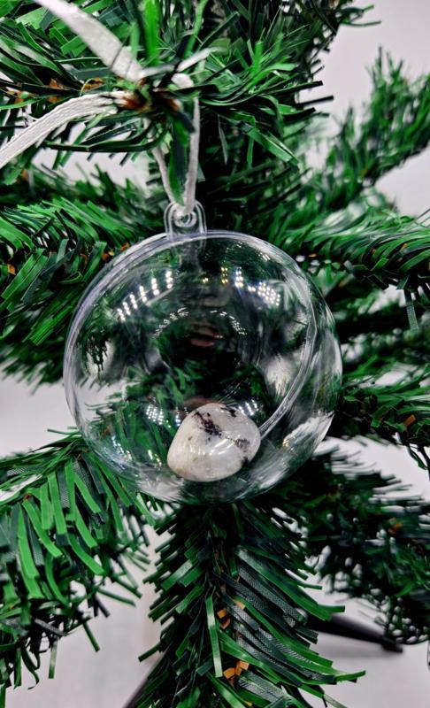 Edelsteen kerstbal Maansteen, Sieraden, Tassen en Uiterlijk, Edelstenen, Ophalen of Verzenden
