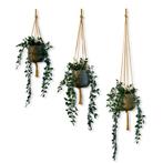 Voordeelset van 3 Plantenhangers - Okergeel - 60, 80, en, Ophalen of Verzenden, Nieuw