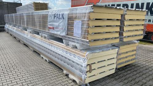 Dakplaten, Sandwichpanelen, 130 en 150 mm, RC 6, B-keus, Doe-het-zelf en Verbouw, Platen en Panelen, Zo goed als nieuw, 100 mm of meer