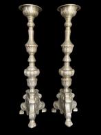 Kandelaar (2) - Zilverbrons - Kerkkandelaars - 60 cm - 6 kg
