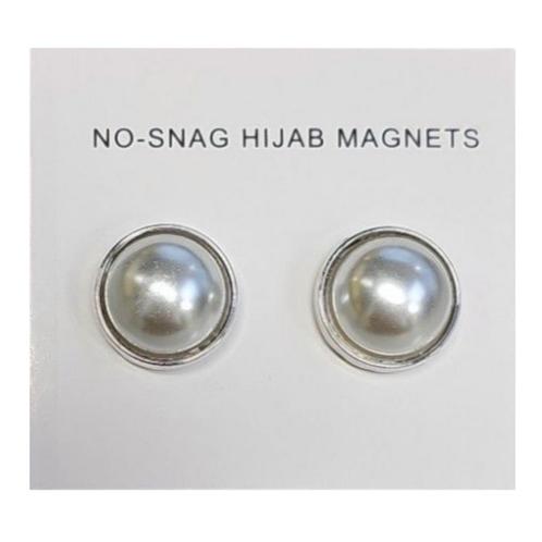 Fako Bijoux® - 2x Magnetische Broche Parel Acryl - Hoofddoek, Sieraden, Tassen en Uiterlijk, Broches, Verzenden