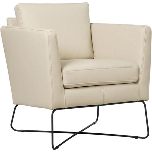 Leren fauteuil Crossover - Toledo Betulla (crème), Huis en Inrichting, Fauteuils, 50 tot 75 cm, 75 tot 100 cm, Nieuw, Leer, Ophalen of Verzenden