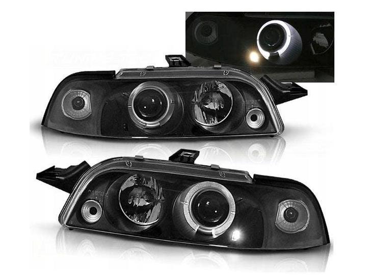 Angel Eyes koplamp units Black geschikt voor Fiat Punto 1, Auto-onderdelen, Verlichting, Nieuw, Fiat, Verzenden