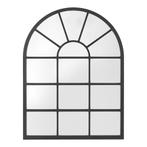 [en.casa] Spiegel Villalago hangend 80x60 cm zwart mat, Huis en Inrichting, Woonaccessoires | Spiegels, Verzenden, Nieuw