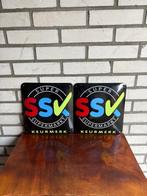 Emaille reclameborden - Set van 2 originele SSV Supermarkt