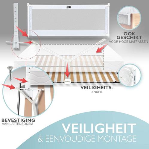 Bedhekje of uitvalbeveiliging Kids Supply maat 150 x 80, Kinderen en Baby's, Babymode-accessoires, Verzenden