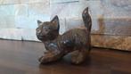 Pierre Chenet (XX-XXI) - sculptuur, Le chat - 7.5 cm - Brons, Antiek en Kunst, Curiosa en Brocante