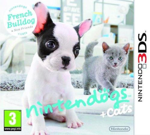 Nintendogs + Cats Franse Bulldog & New Friends (Buitenlan..., Spelcomputers en Games, Games | Nintendo 2DS en 3DS, Zo goed als nieuw