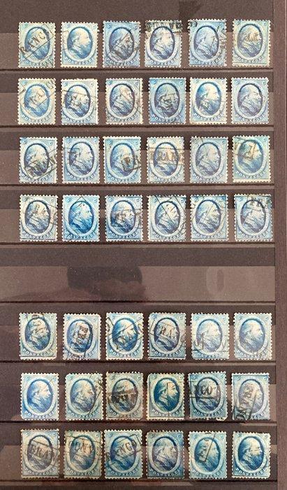 Nederland 1864 - Koning Willem III tweede emissie 5 en 10, Postzegels en Munten, Postzegels | Nederland