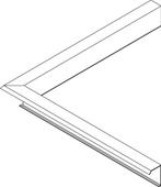 Roval Duplo 60mm binnenhoek bovenprofiel 500x500mm - brute, Ophalen of Verzenden, Nieuw