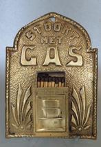 Wandhanger Stookt met gas & Gasfabriek - Luciferdoos -, Antiek en Kunst