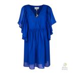 Munthe • blauwe zijden jurk Distant • 36, Kleding | Dames, Jurken, Nieuw, Verzenden