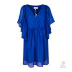 Munthe • blauwe zijden jurk Distant • 36, Nieuw, Maat 36 (S), Munthe, Verzenden