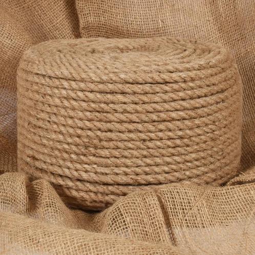 vidaXL Touw 100% jute 12 mm 100 m, Doe-het-zelf en Verbouw, IJzerwaren en Bevestigingsmiddelen, Nieuw, Verzenden