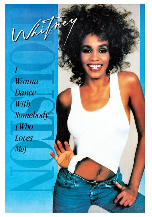 Posters - Poster Houston, Whitney - I Wanna Dance With So..., Verzamelen, Muziek, Artiesten en Beroemdheden, Zo goed als nieuw
